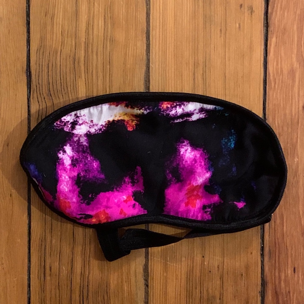 Silk Galaxy print sleep mask